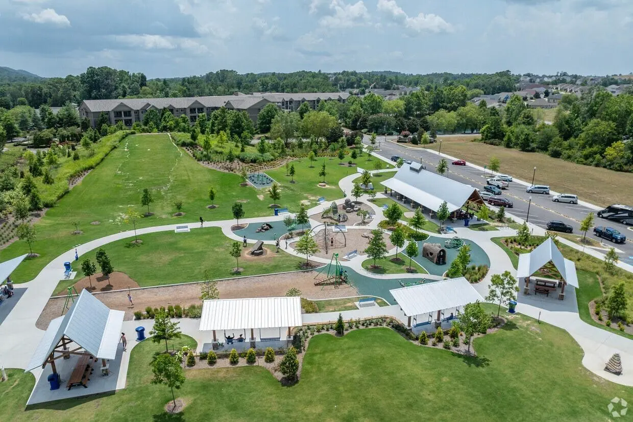 Attractions 1 Aerial view of Little Debbie Park in Collegedale, Tennessee